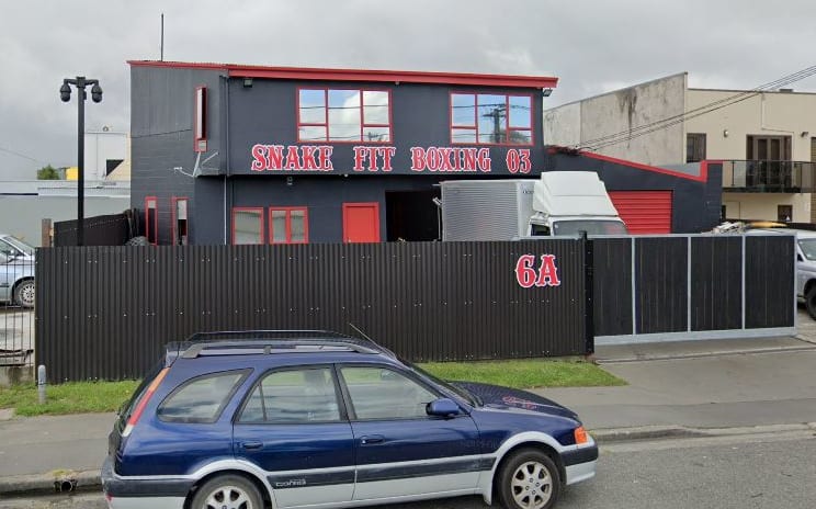 The Snake Fit Boxing Gym in Christchurch is the King Cobra gang pad.