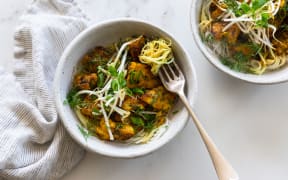 Kelly Gibney's turmeric and dill fish.