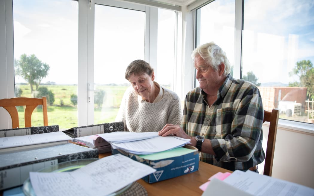 Kerry Hodgson and her husband Peter