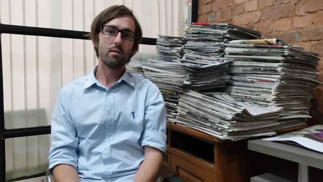 Thomas Kean, the editor of The Myanmar Times.