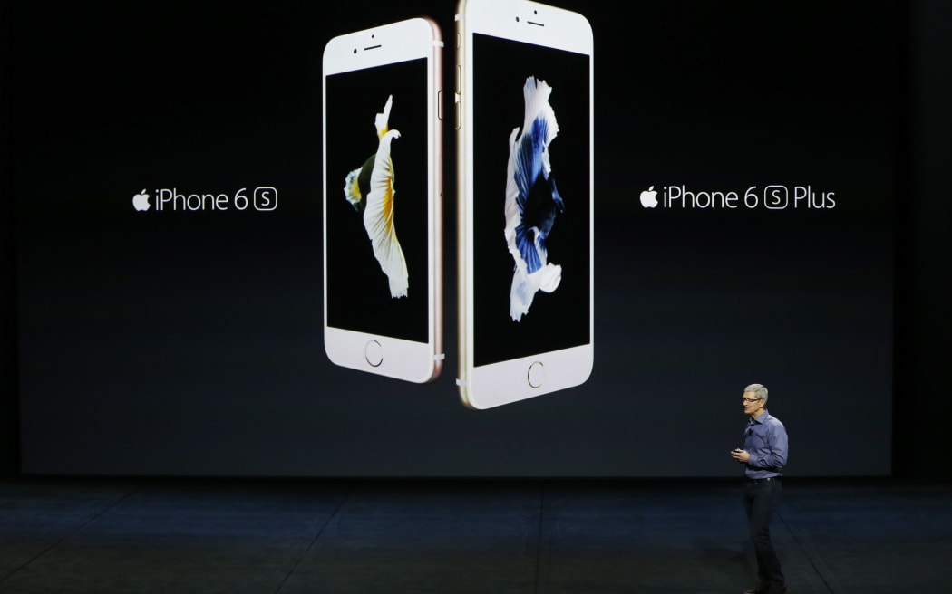 Apple CEO Tim Cook introduces the new iPhone 6s and 6s Plus