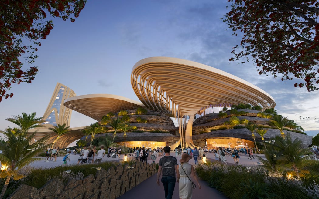 An artist's impression of Quay Park stadium, Auckland.
