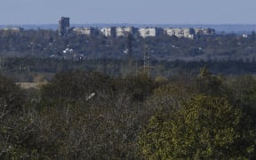 A view of the frontline town of Avdiivka on 18 October, 2023.