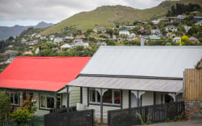 Houses around Lyttelton area in Christchurch