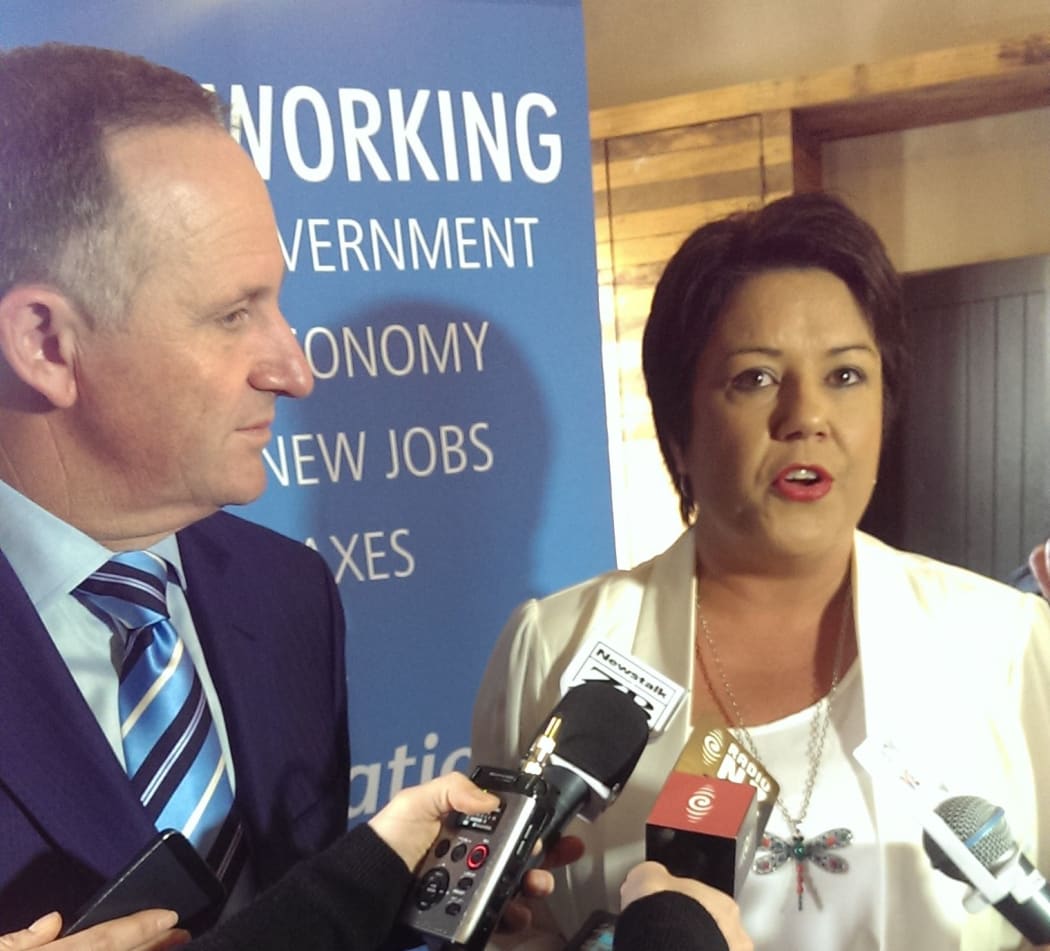 National leader John Key and social development spokesperson Paula Bennett.