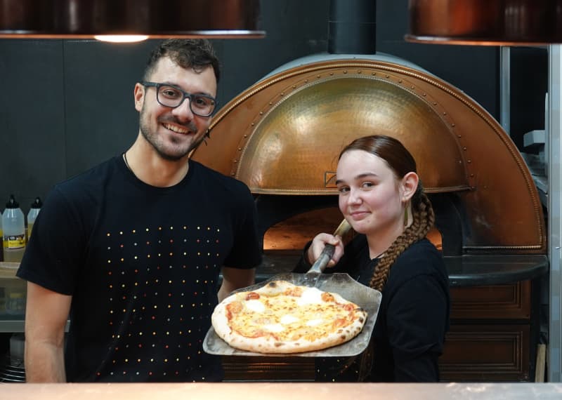 Peekaboo sous chef Talha Bilgi and chef de partie Isabella Gunson.