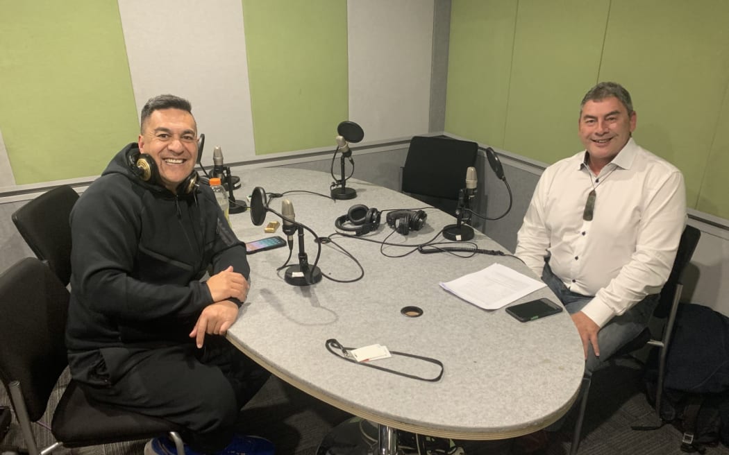 Julian Wilcox with Temuera Hall