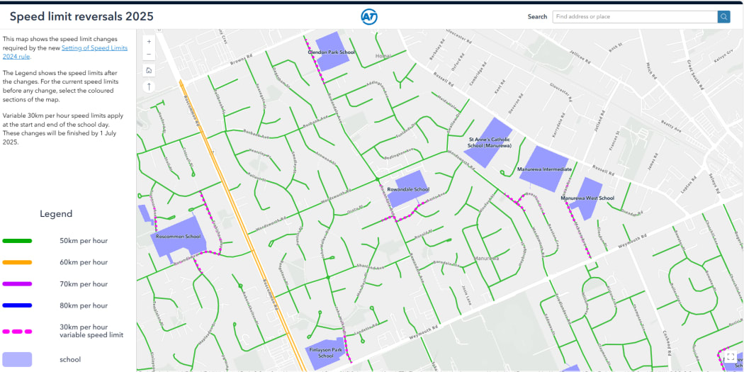 On 1 July, speeds will go up from 30km/h to 50km/h on more than 1500 Auckland roads - many of them in the surrounding areas of schools.