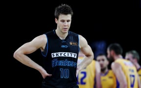 The Breakers' Tom Abercrombie cuts a dejected figure after the loss to Adelaide
