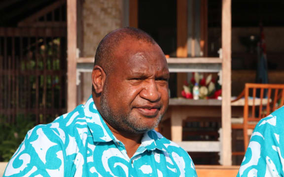 Papua New Guinea Prime Minister James Marape at the MSG meeting in Port Vila