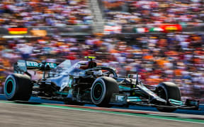 24th October 2021; Austin, Texas, USA;  77 BOTTAS Valtteri fin, Mercedes AMG F1 GP W12 E Performance, action during the Formula 1 Aramco United States Grand Prix 2021