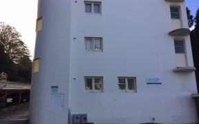 The Dixon Street flats where the body was found.