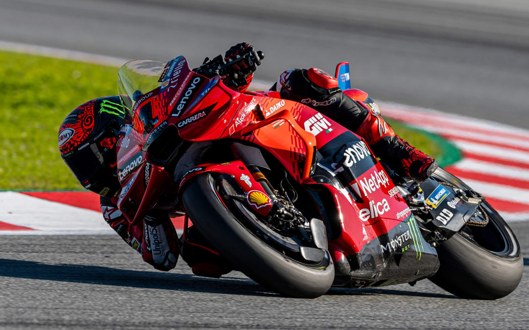 Francesco Bagnaia of the Ducati Lenovo Team.