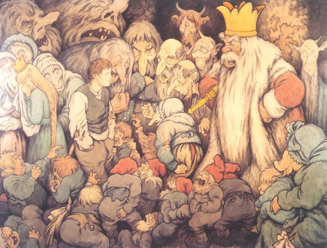Theodor Severin Kittelsen - Peer Gynt In the Hall of the Mountain King (1890)
