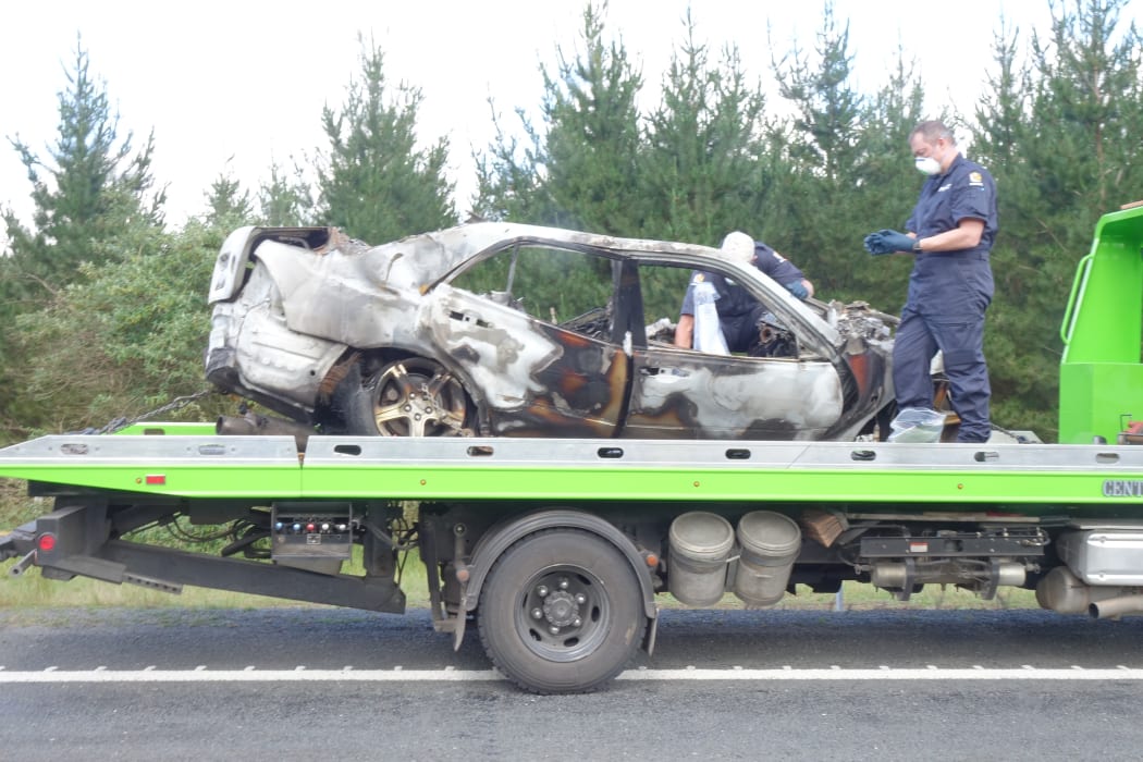 A car and a truck crashed on State Highway 1 north of Atiamuri.
