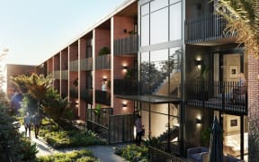 Artists' impression of the apartments in the @340 Onehunga development