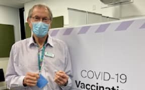 Anaesthetist and vaccinator Julian Fuller
