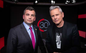 ACT Party leader David Seyour in studio for an interview on season 3 of 30 with Guyon Espiner.