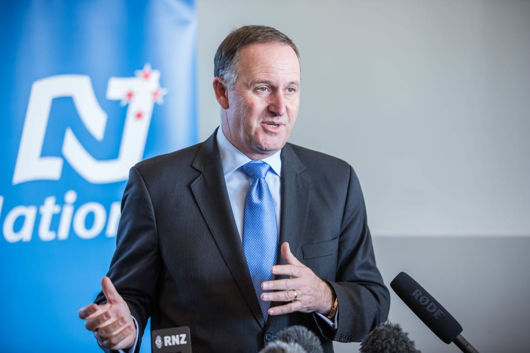 Prime Minister John Key speaks to media about the Panama Papers whistleblower on 7 May 2016.