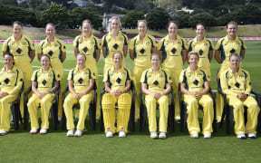The Southern Stars team that played the White Ferns earlier this year.
