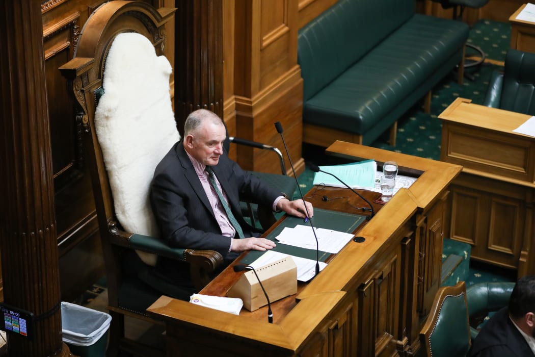 Speaker Trevor Mallard listens to Question Time in the House