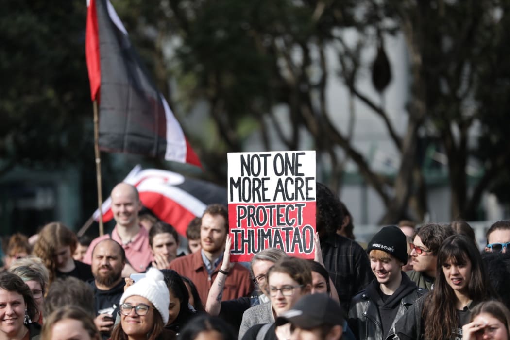 Hundreds around the country are gathering at protests as part of the Ihumātao national day of action.