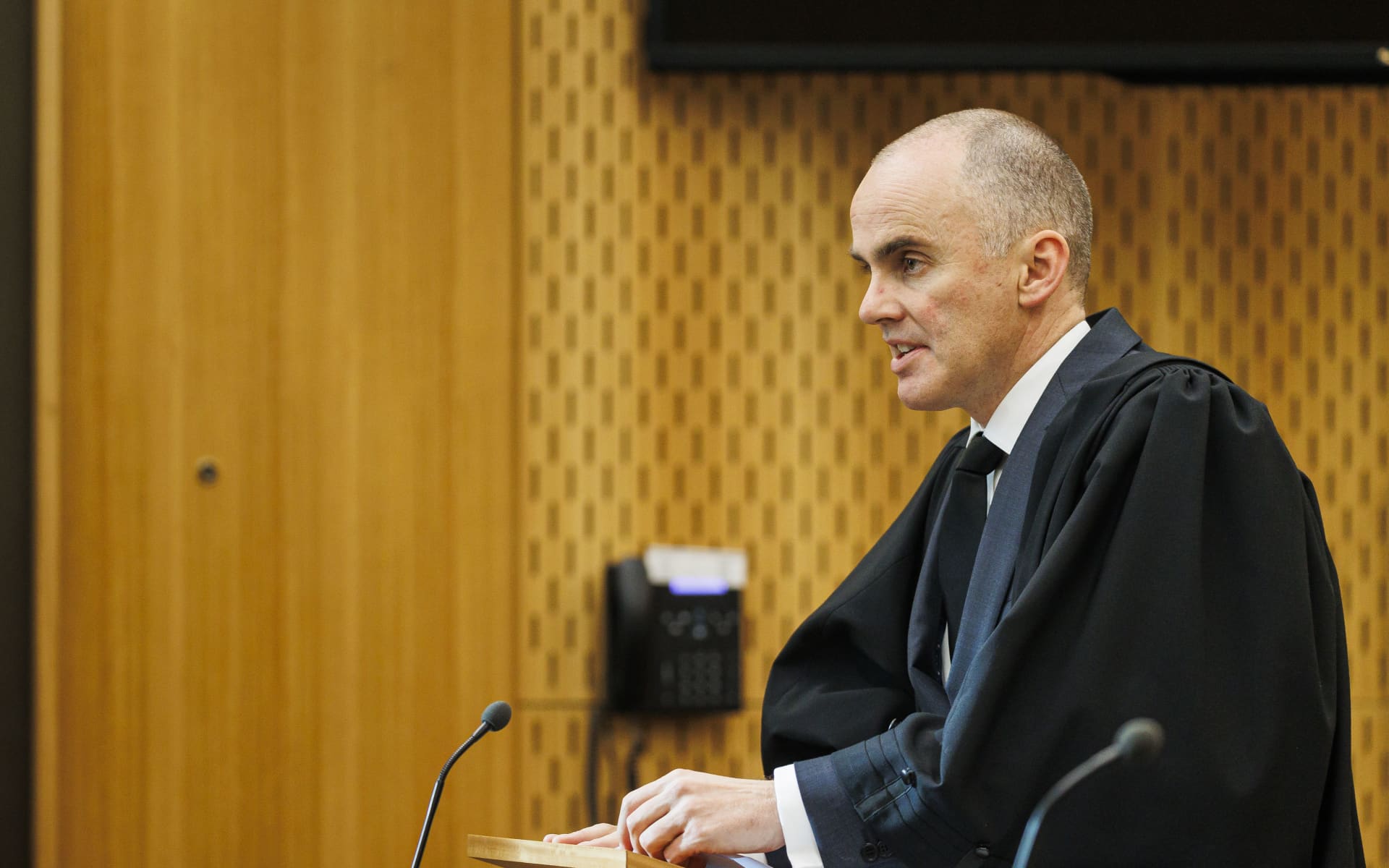 Crown prosecutor Andrew McRae.