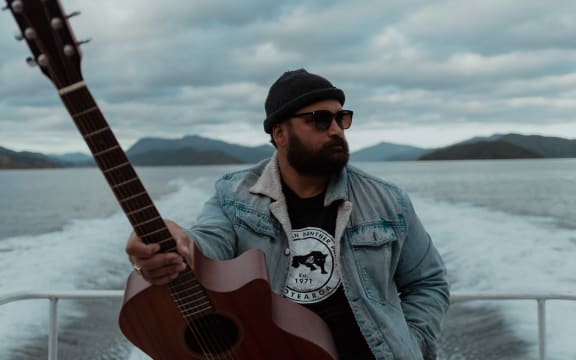 Troy on a boat in the Marlborough Sounds