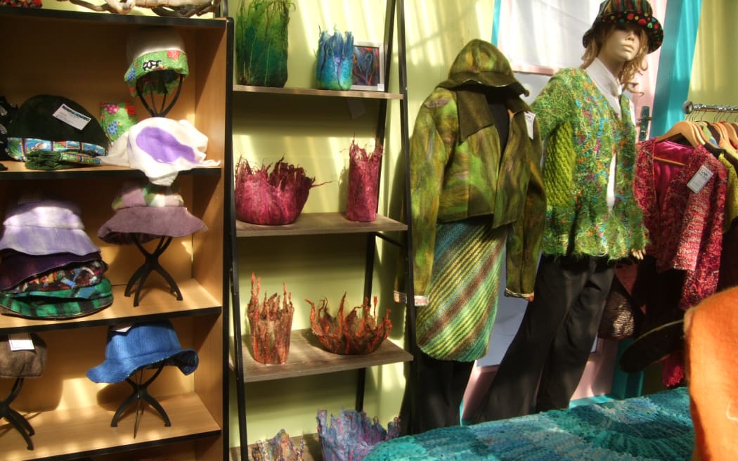 Gayle Heath's recycled clothes.