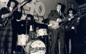The Breakaways: New Plymouth, 1966 (Dave Orams, Bryan Beauchamp, Midge Marsden and Dave Hurley)