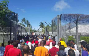 Refugees on Manus protest against efforts to evict them from Australian run detention centre.