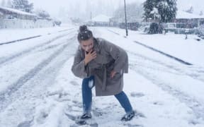 Snow in Methven on Thursday