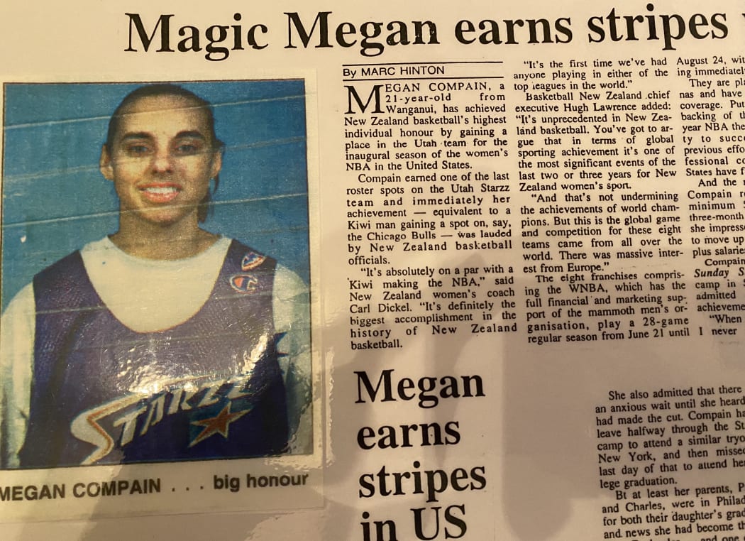 Megan makes the news as she wins a spot in the Utah Starzz.