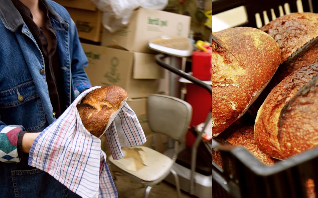 Bread with high moisture content is baked longer, resulting in dark, caramelised crusts