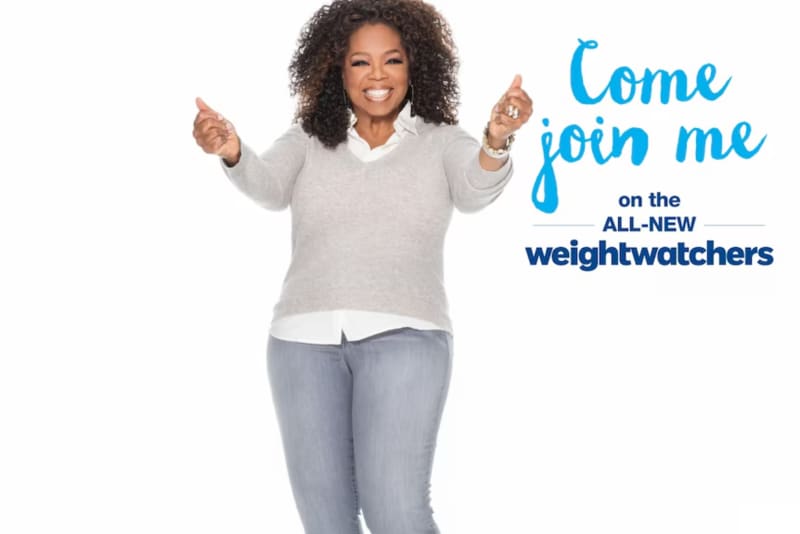 Oprah Winfrey was one of the most famous faces of Weight Watchers.