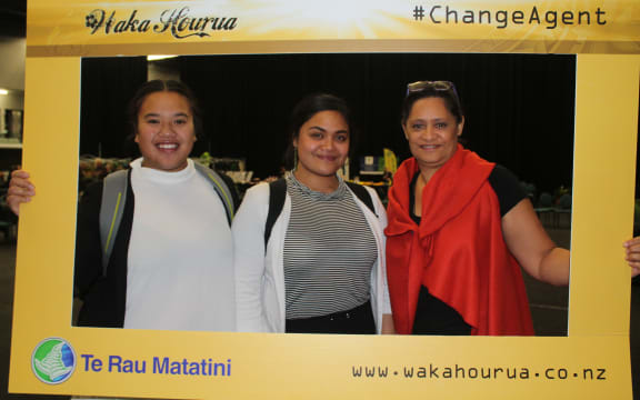 Rongomaitawhiri Ah-Ching, Mauriora Tawaroa Takiari and Mapihi Raharuhi.