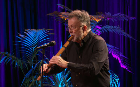 Bob Bickerton plays taonga pūoro