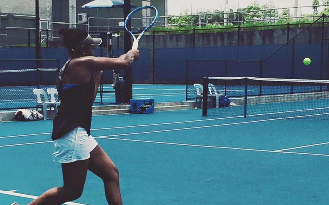 Papua New Guinea tennis player Abigail Tere Apisah.