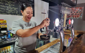 Sparkling kava being served at the Reload Bar in Nuku'alofa, Tonga. Photo: SUPPLIED/TRICIA EMBERSON