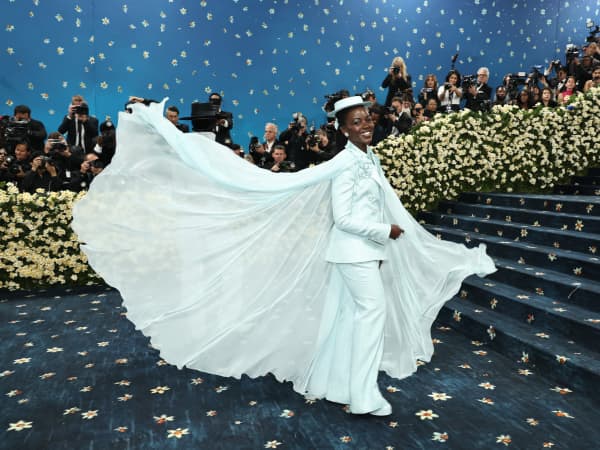 Lupita Nyong'o attends the 2025 Met Gala Celebrating "Superfine: Tailoring Black Style" at Metropolitan Museum of Art on May 05, 2025 in New York City.