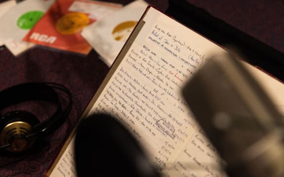 The ledger in which the Purchasing Committee recorded (AKA Dirty Records Committee) hundreds of banned songs.