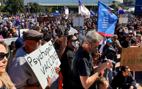 About a few thousand people were out for Advance Party's demonstration against the government's Covid-19 restrictions and lockdowns on 12 September, 2020.