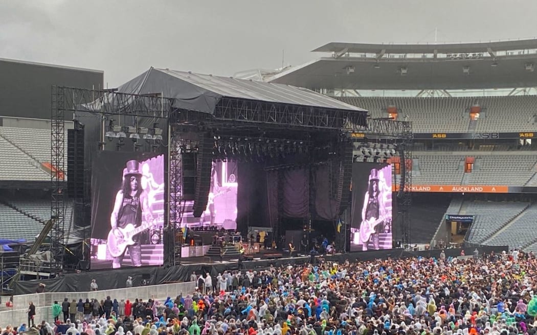 Guns N' Roses perform at Eden Park.