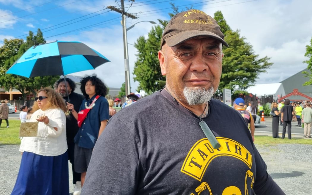 James Haimona at the nationwide Hui-ā-Iwi at Tūrangawaewae Marae in Ngāruawāhia.