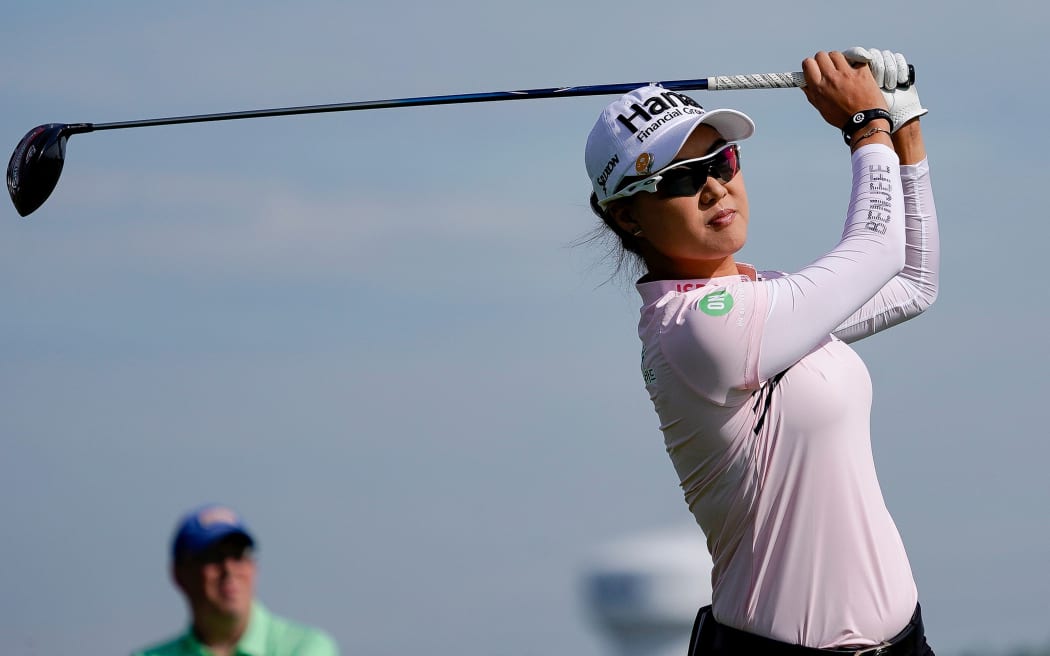 CHASKA, MN - JUNE 20: Minjee Lee of Australia at the 11th tee during the first round of the 2019 KPMG Women's PGA Championship on June 20, 2019, at the Hazeltine National Golf Club in Chaska, MN. (Photo by Bryan Singer/Icon Sportswire)