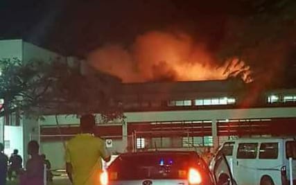 The fire at Lautoka Hospital