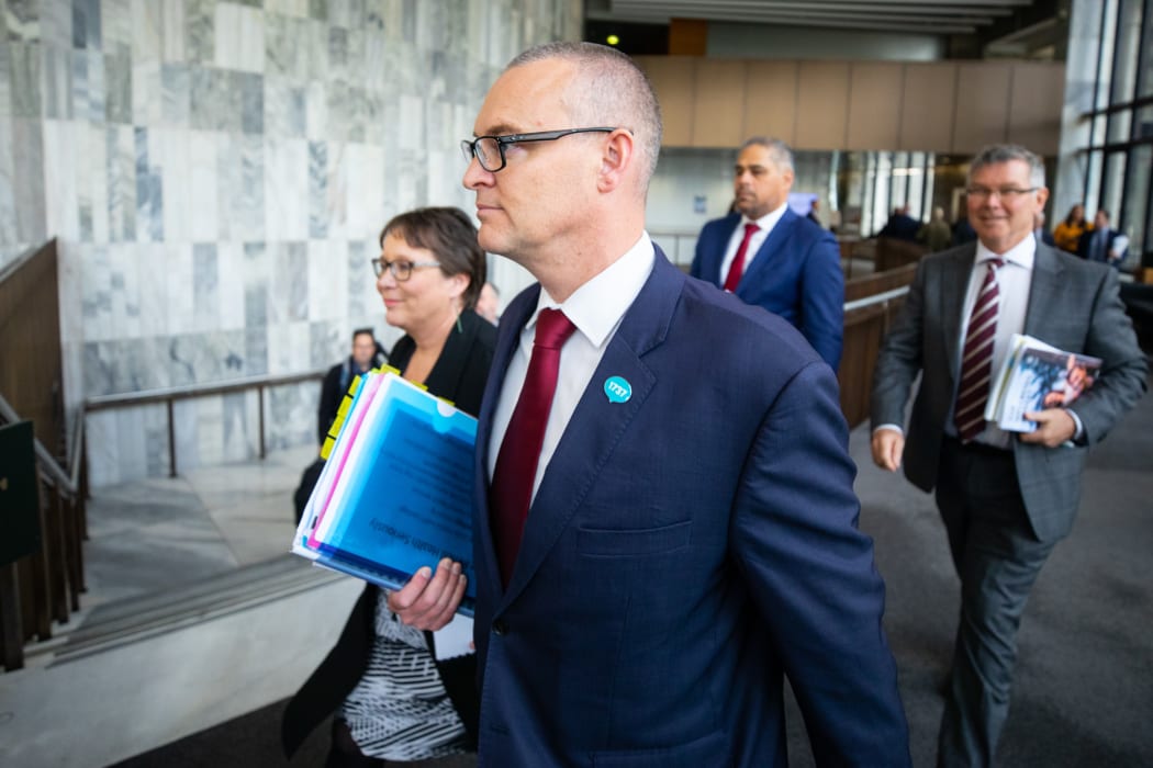 Health Minister David Clark before the Budget lock-up.