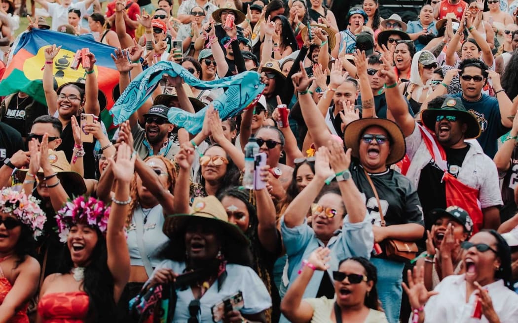 A crowd at the country's biggest reggae music festival.