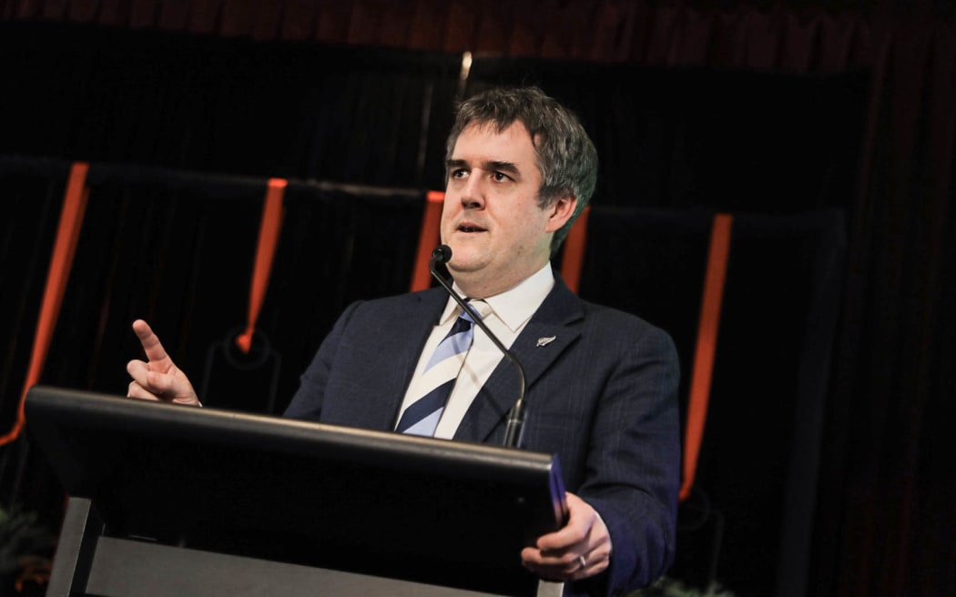 Housing Minister Chris Bishop announces shake-up of council infrastructure funding on 28 February 2025.