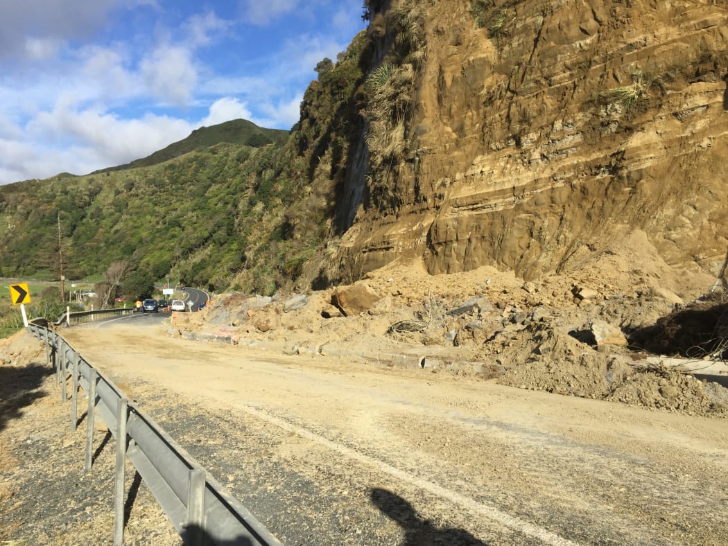 There have been five major slips at the Mokau Bluff since 2009.